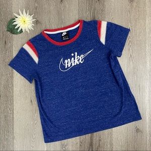 Nike Retro Marled Blue Red Cream Shortsleeved Tee